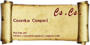 Csonka Csepel névjegykártya